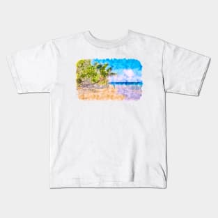 Tropical Island Kids T-Shirt